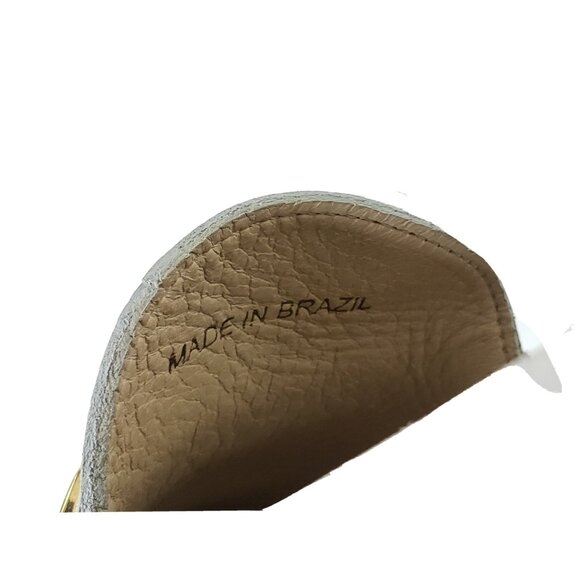 Wirth Brazil Metallic Gold Chain Loafers Leather Slip-On Shoes Womens US 9-9.5 - Picture 6 of 10